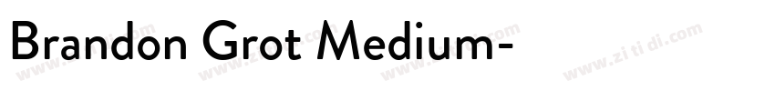 Brandon Grot Medium字体转换